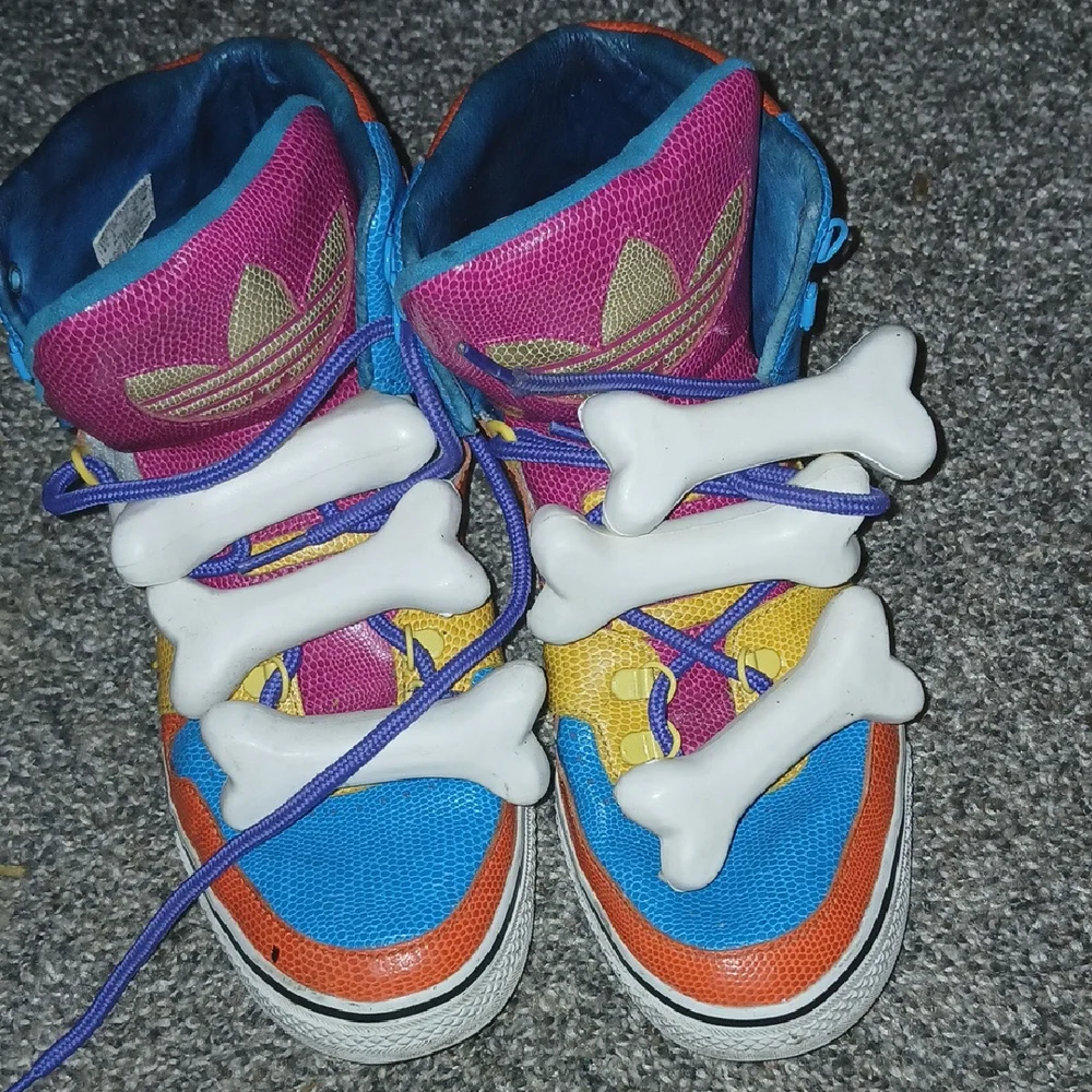 Adidas Jeremy scott Multicolor Bone Sneakers - Picture 1 of 4